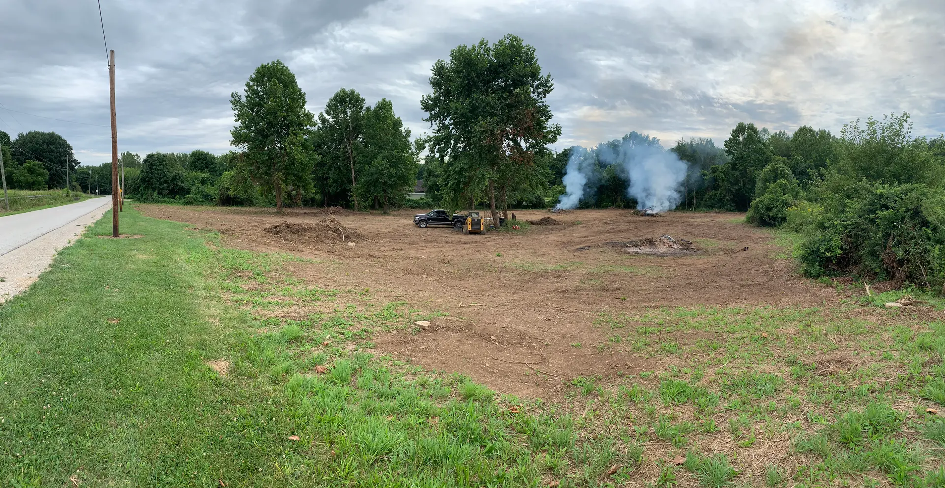 Completed sitework and grading project in Central Ohio
